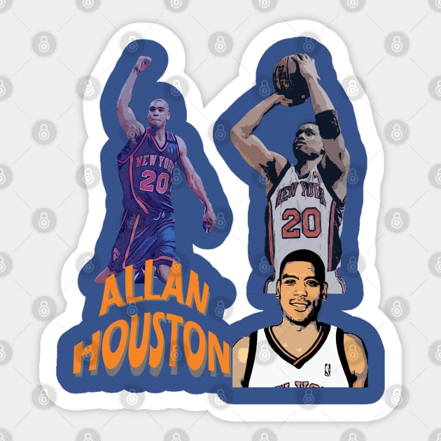 Allan Houston Sticker by IronLung Designs